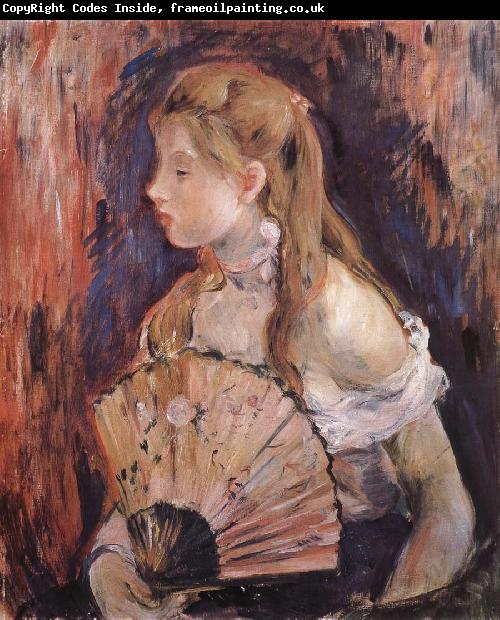Berthe Morisot The girl holding the fan